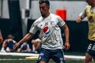 Millonarios entrenó en el Nicholson Fieldhouse de la UCF antes de enfrentar al Everton en Orlando por la Florida Cup.