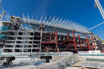 Vista de las obras en el exterior. 