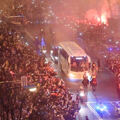 Una auténtica locura: así fue la llegada del Madrid al Bernabéu