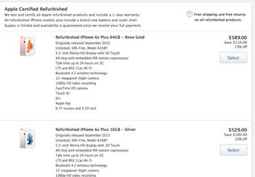 Precios de iPhone 6 restaurados