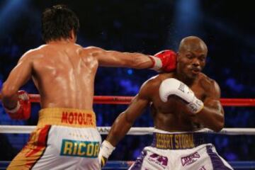 Combate entre Manny Pacquiao y Timothy Bradley Jr. en las Vegas por el título de peso welter de la Organización Mundial de Boxeo.