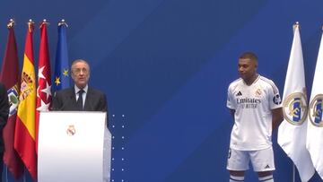 President Florentino Pérez welcomes Kylian Mbappé to his ‘home’