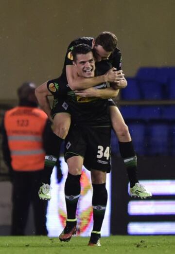 Granit Xhaka celebra el 2-2.