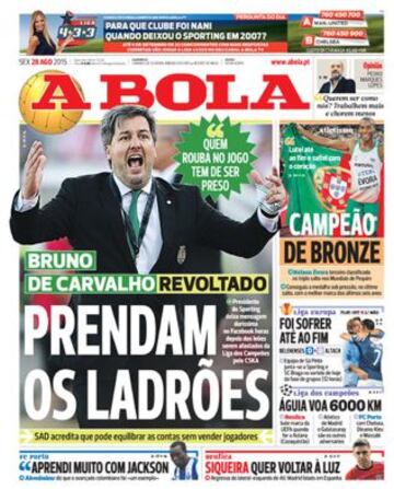 Portadas de la prensa deportiva