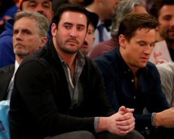 El pitcher de los New York Mets Matt Harvey durante el Knicks-Thunder del Madison.