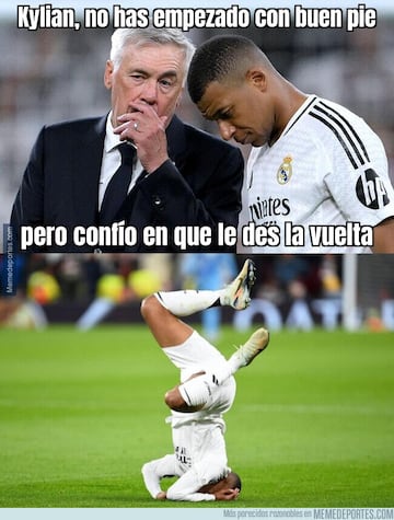 El partido de Mbappé, protagonista de los memes