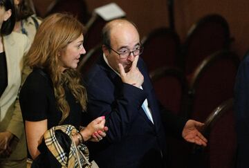 El ministro de Cultura y Deporte, Miquel Iceta, durante un encuentro en el Ateneo de Madrid, a 4 de septiembre de 2023, en Madrid (España). Sánchez ha sido el primer invitado al Ateneo de Madrid, en el comienzo de un ciclo de conferencias políticas. El acto tiene lugar al día siguiente de inaugurar el nuevo curso político con un acto del PSOE en Málaga, en calidad de secretario general de los socialistas. Además, el encuentro tiene lugar en plena ronda de contactos del líder del PP, para la sesión de investidura que se celebrará el 26 y 27 de septiembre y para la que por el momento no cuenta con los apoyos necesarios para ser presidente.
04 SEPTIEMBRE 2023;VERANO;ATENEO;VUELTA;CURSO POLITICO
Eduardo Parra / Europa Press
04/09/2023