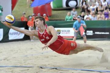 Quinta ronda del Campeonato del Mundo de Voley Playa celebrado en Polonia.