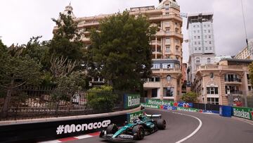 Formula One F1 - Monaco Grand Prix - Circuit de Monaco, Monaco - May 24, 2024 Aston Martin's Fernando Alonso during practice REUTERS/Claudia Greco