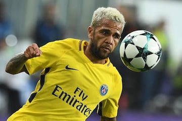 Paris Saint-Germain's Brazilian defender Dani Alves is out for the match against Marseille