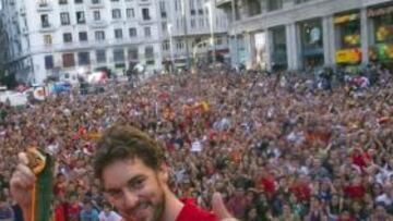 Baño de masas de la Selección
