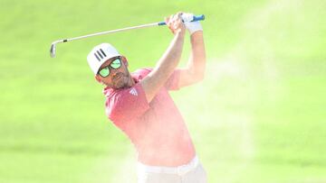 Sergio Garc¨ªa ense?a los dientes el primer d¨ªa en Jumeirah