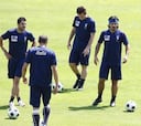 Suave entrenamiento de Italia
