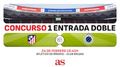 Gana entradas para el partido del Atlético de Madrid con el Club Brujas