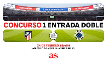 Gana entradas para el partido del Atlético de Madrid con el Club Brujas