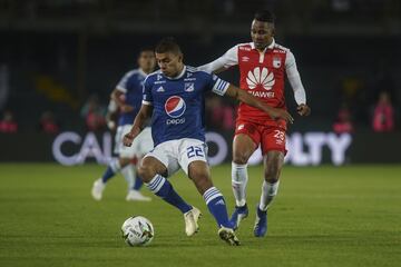 Con goles de Arango, Morelo y Rodríguez, Santa Fe venció a Millonarios en el segundo partido del Torneo Fox Sports que se disputa en el estadio El Campín.