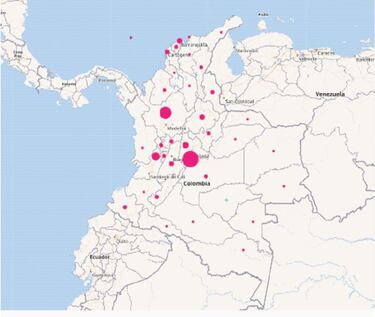 Mapa de casos y muertes por coronavirus por departamentos en Colombia: hoy, 27 de febrero