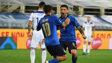 Italia ve cortada su racha de victorias (11) tras su empate contra Bosnia.