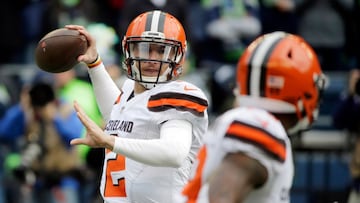 Manziel fue seleccionado en la pimera ronda del Draft 2014 y solo jugó una temporada con los Cleveland Browns.