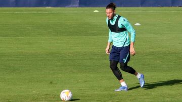 Jeremías Conan Ledesma, jugador del Cádiz CF, durante una sesión de entrenamiento.