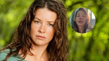 La actriz Evangeline Lilly preocupa por sus imágenes tras sufrir un accidente “contra una roca”
