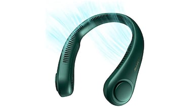 El ventilador de cuello portátil para combatir el calor