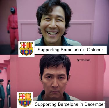 ‘El juego del calamar 2′ se cuela en los mejores memes del caso Dani Olmo