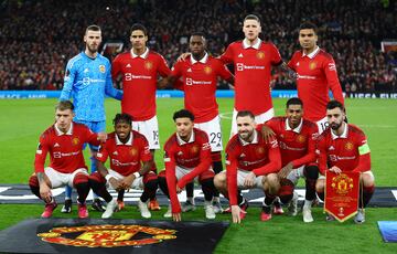 Once inicial del Manchester United.