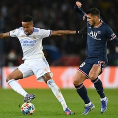 Aprobados y suspensos del Real Madrid contra el PSG: Courtois y Militao evitan una debacle