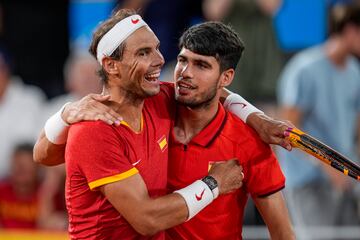 Rafa Nadal se despide de los Juegos Ol¨ªmpicos tras caer en el dobles con Carlos Alcaraz frente a Rajeev Ram y Austin Krajicek.