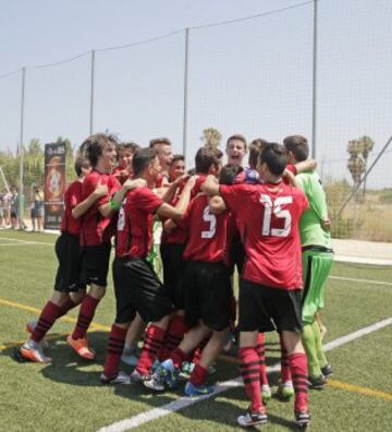 Partido de la final de los Cadetes entre el Betis y el Alboraya. 