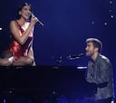 El momentazo de la noche: Pablo Alborán y Dua Lipa cantaron juntos