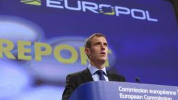 El director de Europol, Rob Wainwright, durante una rueda de prensa.