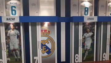 Imagen de la antigua taquilla de Cristiano Ronaldo en el Santiago Bernab&eacute;u, ya sin la foto del luso.