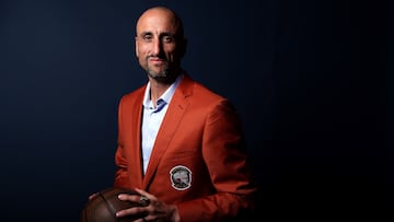UNCASVILLE, CONNECTICUT - SEPTEMBER 09: Manu Ginobili poses for a portrait during the 2022 Basketball Hall of Fame Enshrinement Tip-Off Celebration & Awards Gala at Mohegan Sun on September 09, 2022 in Uncasville, Connecticut.   Maddie Meyer/Getty Images/AFP