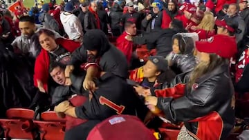 49ers fans clash in massive brawl against each other during team’s loss