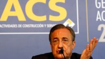 Florentino P&eacute;rez, en una junta general de accionistas de ACS.