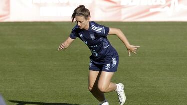 Alexia Putellas, en un entrenamiento con la Selección.
