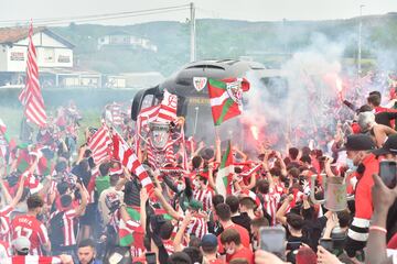 Así despidieron a los jugadores del Athletic en Lezama