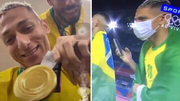 Richarlison la lía en la celebración: llama "calvo" a Infantino y se pica con Argentina