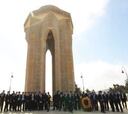 El Atleti visitó los monumentos más relevantes de Azerbaiyán