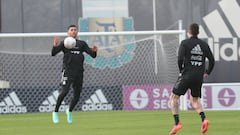 Argentina entrena en Ezeiza y ya prepara los cuartos de final