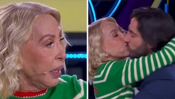 ‘La Casa de los Famosos’: Laura Bozzo y ‘Potro’ se reencuentran y sellan el momento con un beso