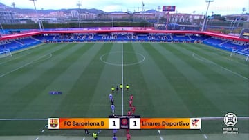 Resumen y goles del Barça B vs. Linares de Primera RFEF