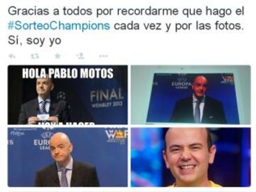 Los 'memes' del Sorteo de Champions.