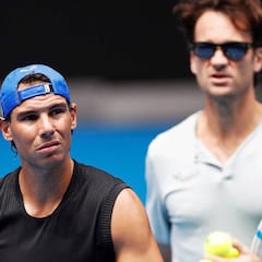 Nadal completa su primer entrenamiento sin molestias