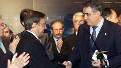 TOMA DE POSESION DE FLORENTINO PEREZ CON LORENZO SANZ 17-7-00
 FOTO DAVID LOPEZ