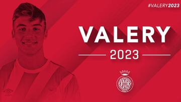 Valery Fernández debuta y renueva con el Girona hasta 2023