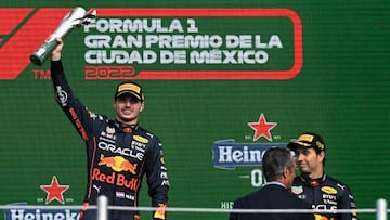 Max Verstappen gana el GP de México, 'Checo' termina tercero