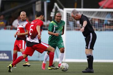 Francisco Maturana volvió a disfrutar del BabyFútbol, festival infantil en el que hizo historia hace 37 años como primer DT campeón. Partido homenaje con varios exfutbolistas en Medellín.